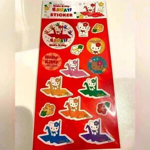 NWT Hello Kitty Pearl Harbor HAWAII exclusive tsuru stickers! Multiple colors